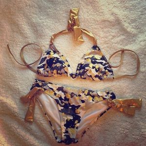 ❗️FREE❗️Grey camo & gold bikini